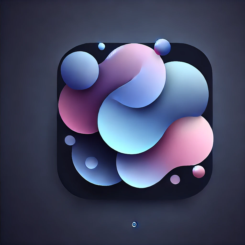 DALL·E 2024-11-15 15.51.39 - A simple, abstract digital image suitable for a dark-themed web application, featuring smooth gradients with a combination of blue, purple, and pink s